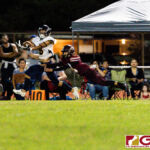 Guam High Panther Jalen Thach makes the receiver from deep and runs in for the touchdown. (Photo by Michael Blas)