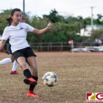 The Academy Cougars defeated the Guam High Panthers 2-1 Thursday afternoon May 16, 2018, advancing to the IIAAG Girls Soccer Championship Game. (Photo by Michael Blas)