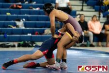 The FD Friars and Academy Cougars faced off against the host team Okkodo Bulldogs Saturday morning in IIAAG High School Wrestling. (Photo by Michael Blas)