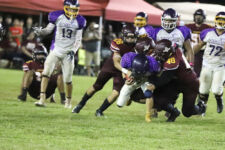 The FD Friars and GW Geckos put on a defense show in the Championship game with FD getting the slight edge with the only touchdown of the night. (photo courtesy of Joseph Cruz)