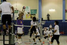 The Okkodo Bulldogs defeated the GW Geckos in four sets to advance to the ISA Boys Volleyball Championship Game next week! (photo by Omar Nobuo)