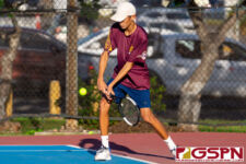The St. John's Knights and FD Friars tied for the IIAAG Tennis Championships on Thursday afternoon at Tamuning Courts. (Photo by Michael Blas)