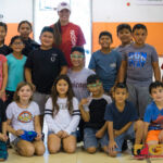 Bubba Nickles hosted her first ever clinic on Guam at the Agana Heights gym after rainy weather forced the clinic to be moved indoors. (photo by Michael Blas)