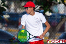 The St. John's Knights and FD Friars tied for the IIAAG Tennis Championships on Thursday afternoon at Tamuning Courts. (Photo by Michael Blas)