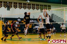 The JFK Islanders start of strong with their first win of the season, defeating the Sanchez Sharks in the 4th set. (Photo by Michael Blas)