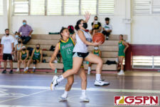The Okkodo Bulldogs defeat the JFK Islanders 43-29 on Day 4 of the McDonald's High School Pre-season Basketball Tournament. (Photo by Michael Blas)