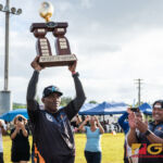 The Hal's Angels defeated the Raiders in the 2018 GNYFF Metgot Division Championship game to become three-peat division champions. (Photo by Michael Blas)