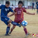 The Harvest Christian Academy Eagles defeated the Father Duenas Friars in the 2018 IIAAG high school boys soccer game Monday afternoon at Leo Palace. (Photo by Michael Blas)