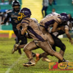 GW Geckos Shelby Meeks gets into open space and runs up field for the first down. (Photo by Michael Blas)