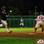 The 76 Expos took Game 3 of the GML Championship Series in the 10th inning with a 14-11 win over the IT&E Rays. (Photo by Michael Blas)