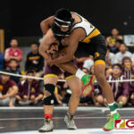 Tiyan Titans Lance Galarpe defeated FD Friars Kaleb Gambala to get gold in the 120 pound division. (Photo by Michael Blas)