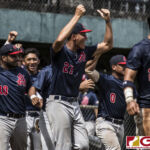 Team Guam host American Samoa for the Bronze Medal in the WBSC U18 Oceania Tournament (photo by Michael Ebio)