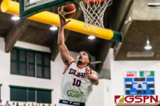 Guam's Willie Stinnett gets the ball up and in on a fast break in the second quarter. New Zealand defeated Guam 113-94 in the FIBA Asia Cup 2021 Qualifiers match. (Photo by Michael Blas)