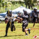 The Guahan Raiders and The Tamuning Steelers Metgots meet in the GNYFF playoffs on Oct. 20, 2019 at Eagles Field. (photo by Bout It Productions.)