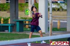 The St. John's Knights and FD Friars tied for the IIAAG Tennis Championships on Thursday afternoon at Tamuning Courts. (Photo by Michael Blas)