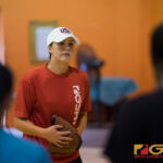 Bubba Nickles hosted her first ever clinic on Guam at the Agana Heights gym after rainy weather forced the clinic to be moved indoors. (photo by Michael Blas)