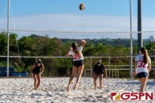 Team SJS Black, Tylee Shepherd and Austia Mendiola wins in back to back sets vs Team SJS White, Page Murrell and Lane Murrell. (Photo by Michael Blas)