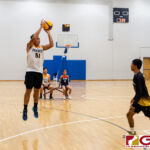 Dillan Dela Cruz takes a shot from long range in the Guam Youth Leadership Cup. (Photo by Michael Blas)
