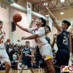 FD Friars Christian Taitano finds the open space in heavy traffic to sink in the layup. (Photo by Michael Blas)