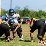 The Raiders and the Eagles faced off earlier this Saturday Afternoon in a rematch from last season's Guahan Varsity Football League Championship Game. (Photo by Michael Blas)