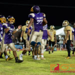 George Washington Geckos Jose San Miguel celebrates his first touchdown of the game. (Photo by Michael Blas)