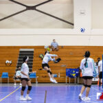 The Tiyan High Titans JV Team head down south to the Southern High Dolphins JV Team territory to compete in the ISA Girls Volleyball matchup. Photo by Bout It Productions.