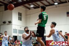 The JFK Islanders defeated the defending tournament champions St. Paul Warriors 68-59 to lock in their spot in the 2020 GSPN Preseason Boys Basketball Tournament championship game presented by Guam Army National Guard. (Photo by Michael Blas)