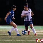 Guam High Panthers Alexandria Shimasaki on the cut while Royals Minami Rabago defends. (Photo by Michael Blas)
