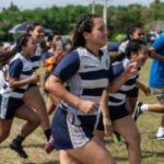 The ND Royals defeated the seven time Champions, GW Geckos, 21-17 to become the 2019 IIAAG/GRFU Girls High School Rugby Champions. (Photo by Michael Blas)