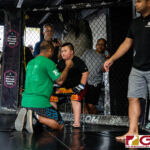 Kaleb Cruz defeats Frank "The Crank' Camacho via TKO to become the new World MMA Champion. (Photo by Michael Blas)