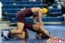 The FD Friars and Academy Cougars faced off against the host team Okkodo Bulldogs Saturday morning in IIAAG High School Wrestling. (Photo by Michael Blas)