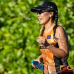 Tara Tydingco is off to the 5k portion of the Sprint Series Triathlon hosted by the Guam National Triathlon Federation. (Photo by Michael Blas)