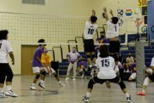 The Okkodo Bulldogs defeated the GW Geckos in four sets to advance to the ISA Boys Volleyball Championship Game next week! (photo by Omar Nobuo)