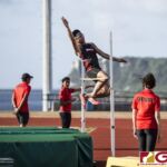 This Friday's IIAAG Track & Field Meet moves to the ocean scenery of J.F.K High. The sweltering heat was on but the fans and athletes still put on a show. (photo by Bout It Productions)