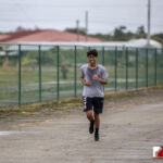 The Sanchez Sharks cross country team visited the Tiyan Titans in the 2nd week of the ISA cross country season. Photo by Bout It Productions