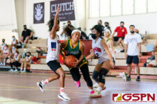 The Okkodo Bulldogs defeat the JFK Islanders 43-29 on Day 4 of the McDonald's High School Pre-season Basketball Tournament. (Photo by Michael Blas)