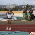 This Friday's IIAAG Track & Field Meet moves to the ocean scenery of J.F.K High. The sweltering heat was on but the fans and athletes still put on a show. (photo by Bout It Productions)