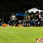 Guam High Panther Jalen Thach makes the catch and shakes off the defender for his second touchdown of the game. (Photo by Michael Blas)