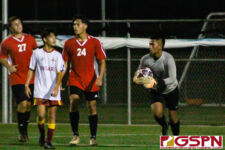 The St. John's Knights are crowned 2021 IIAAG Boys Soccer Champions after defeating the FD Friars 2-1 Monday evening at GFA. (Photo by Robert Balajadia)