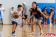 Guam's young basketball athletes sharpen their skills at the Guam Basketball Summer Camp Series with this weeks focus on performance. The camp was created by Coach EJ Calvo and features national coaches and players. (Photo by Michael Blas)