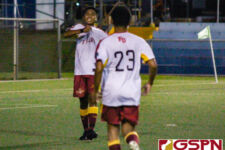 The St. John's Knights are crowned 2021 IIAAG Boys Soccer Champions after defeating the FD Friars 2-1 Monday evening at GFA. (Photo by Robert Balajadia)